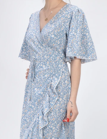 Rochie Medie SHEIN, bleu, M Albastru