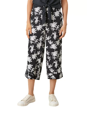 Pantaloni trei sferturi s.Oliver, bleumarin inchis
