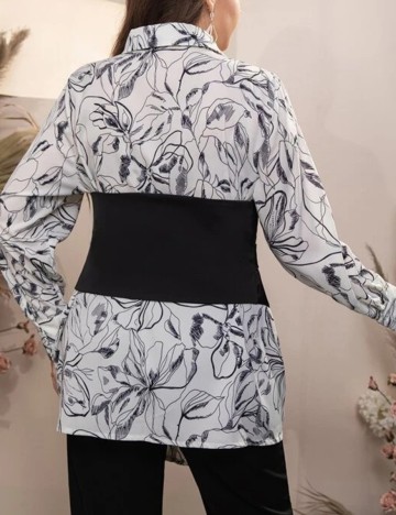 Camasa SHEIN CURVE, alb, 2XL