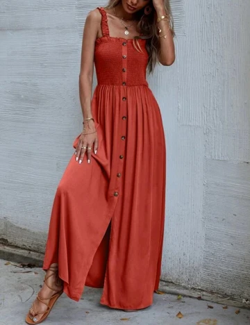 Rochie Lunga SHEIN, caramiziu, S