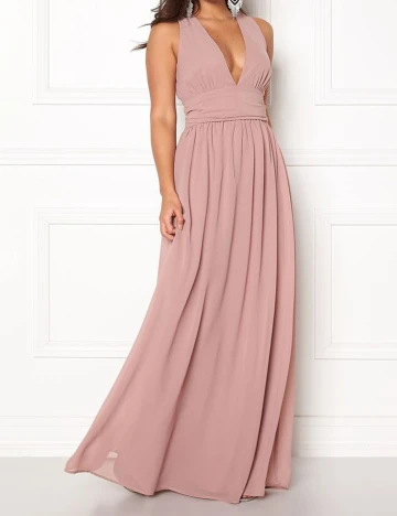 Rochie lunga BUBBLEROOM, roz, 38