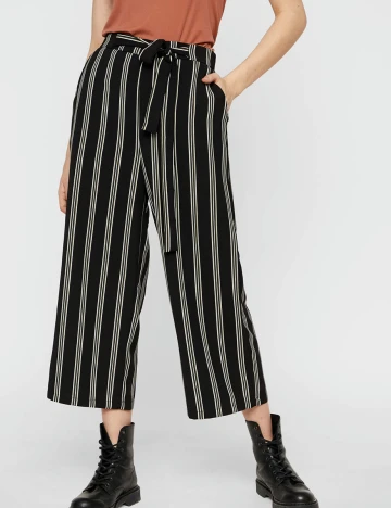 Pantaloni Pieces, negru, M