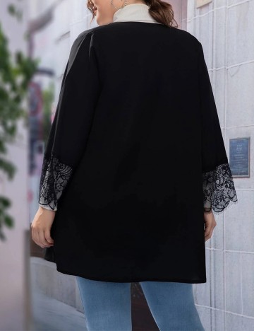 Blazer SHEIN CURVE, negru, 2XL