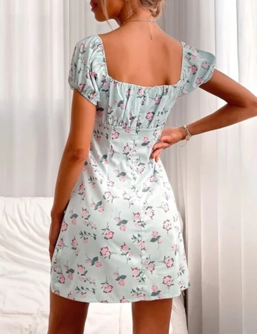 Rochie Scurta SHEIN, turcoaz, M Verde