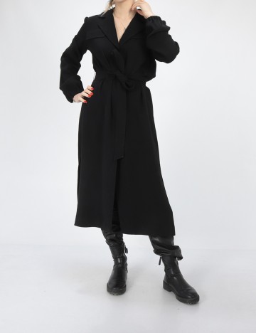Trench Comma, negru, 36