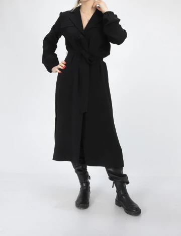 Trench Comma, negru, 36 Negru