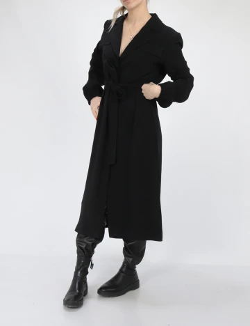 Trench Comma, negru, 36 Negru