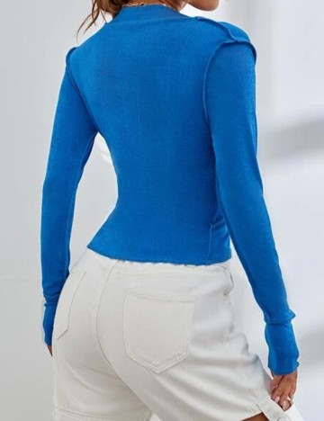 Bluza SHEIN, albastru, L