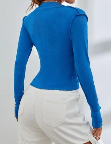 Bluza SHEIN, albastru, L
