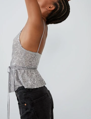 Maiou Zara, argintiu, L Gri