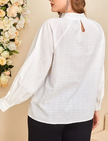 Camasa SHEIN CURVE, alb, 0 XL Alb