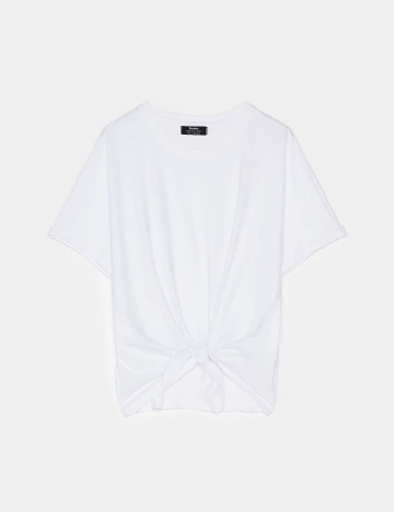 Tricou Bershka, alb, S