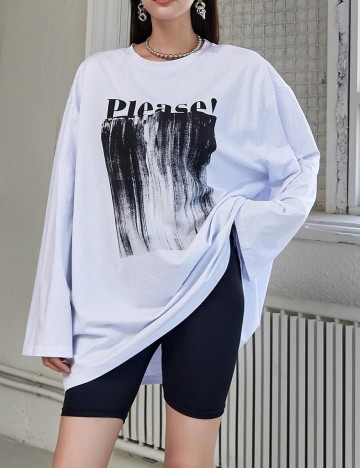 Bluza Dazy, alb, S