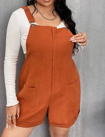 Salopeta SHEIN CURVE, portocaliu, 2XL Portocaliu