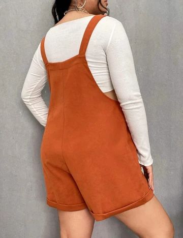 Salopeta SHEIN CURVE, portocaliu, 2XL Portocaliu