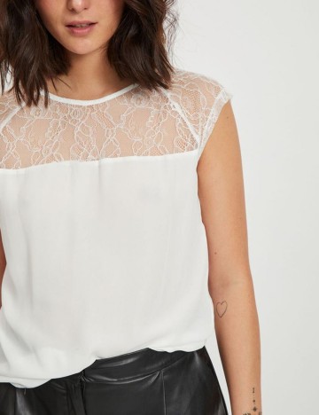 Bluza Vila, alb, 40