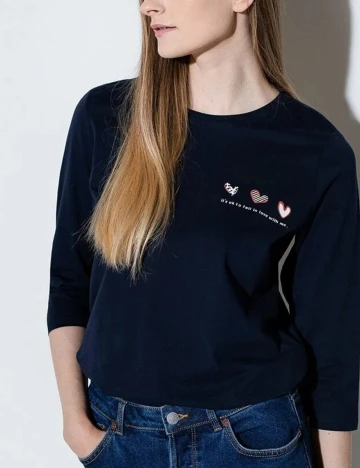 Bluza s.Oliver, bleumarin, XS Albastru