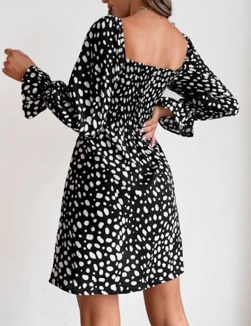 Rochie Scurta SHEIN, alb/negru, S