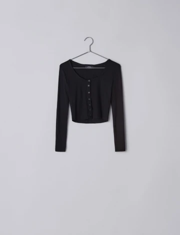 Bluza Bershka, negru, S