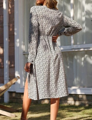 Rochie medie SHEIN, alb, S