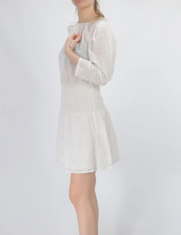 Rochie scurta SHEIN, alb, S