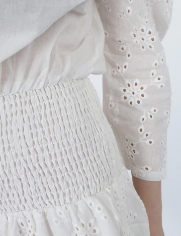 Rochie scurta SHEIN, alb, S