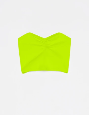 Top Bershka, verde, M