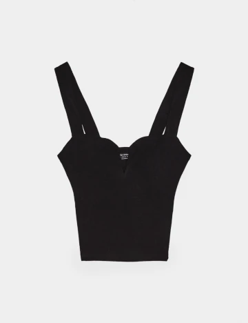 Maiou Bershka, negru, M