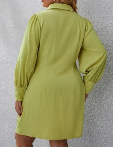 Rochie Scurta SHEIN CURVE, verde, 2XL Verde