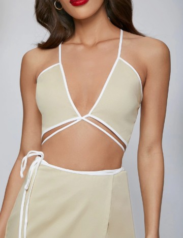 Compleu SHEIN, crem, L