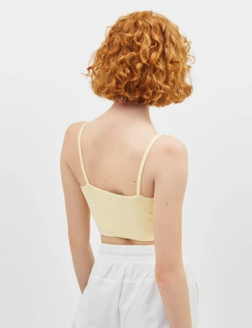 Top Bershka, galben