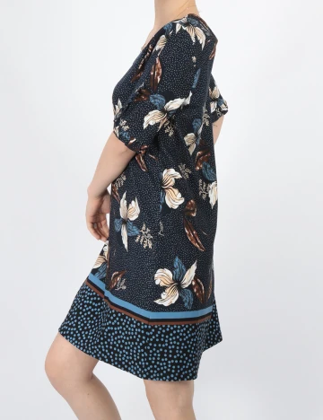 Rochie scurta Chiara Forthi, bleumarin, S