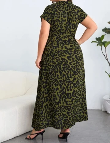 Rochie Lunga SHEIN CURVE, verde, 1 XL Verde
