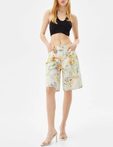 Pantaloni scurti Bershka, mix culori, 36