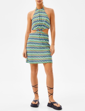 
						Rochie scurta Bershka, mix culori, M