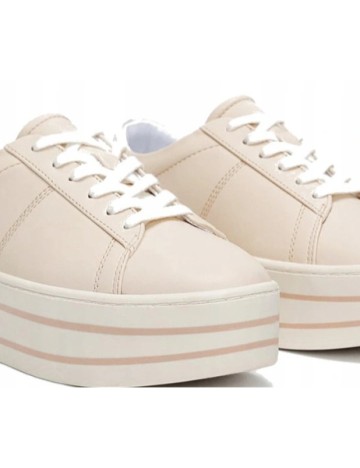 Adidasi Zara, crem, 36