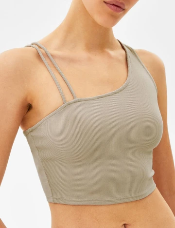 Top Bershka, crem, L