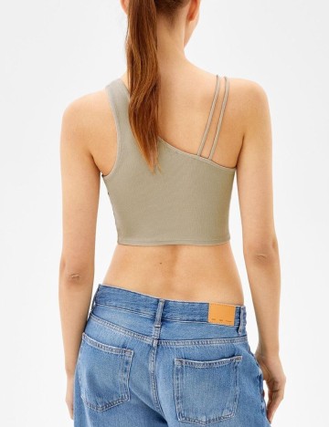 Top Bershka, crem, L