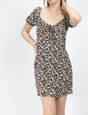 Rochie scurta SHEIN, floral, S Floral print