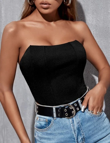 Top SHEIN, negru