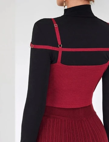 Top SHEIN, rosu, M