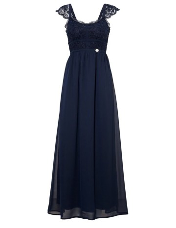Rochie lunga Chiara Forthi, bleumarin, M