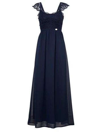 Rochie lunga Chiara Forthi, bleumarin, M