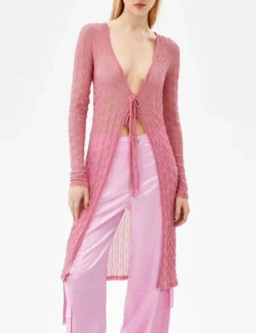 Cardigan Bershka, roz, M-L