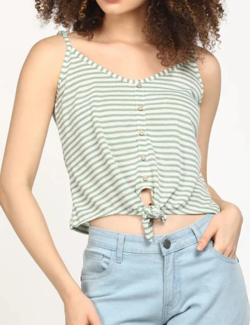 Top Hailys, verde, S