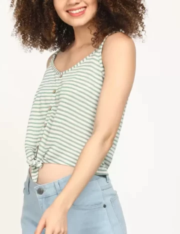Top Hailys, verde, S