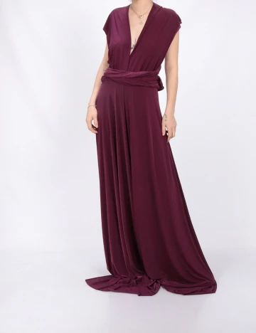 Rochie lunga Goddiva, mov, 40