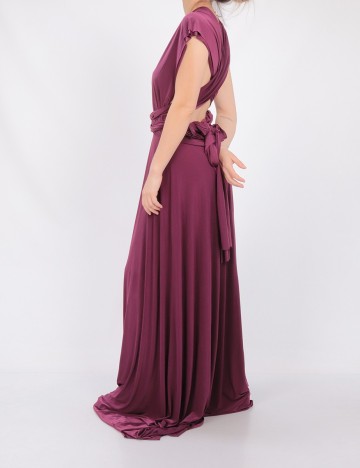 Rochie lunga Goddiva, mov, 40