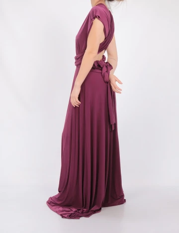 Rochie lunga Goddiva, mov, 40