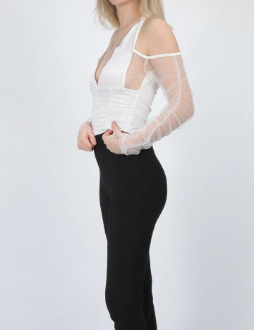 Top SHEIN, alb, S